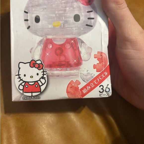 Hanayama Crystal Gallery 3D Puzzle Sanrio Hello kitty Cat 36 pieces New Japan - Picture 4 of 8